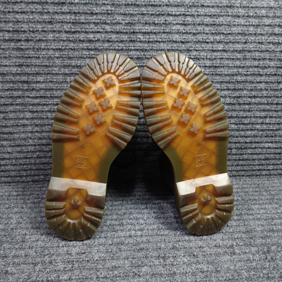 DR. MARTENS Boots Mens 8 M Black Harrisifeld Air Cushion Soles Leather - Picture 6 of 11